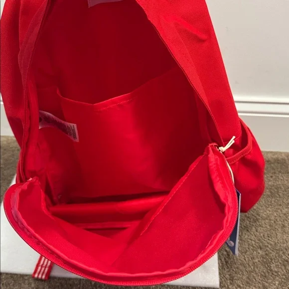 Adidas red full size logo backpack NWT - Picture 6 of 7